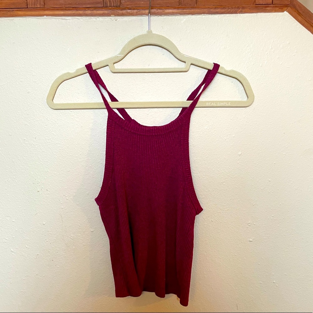 Small Maroon Windsor Tank Top